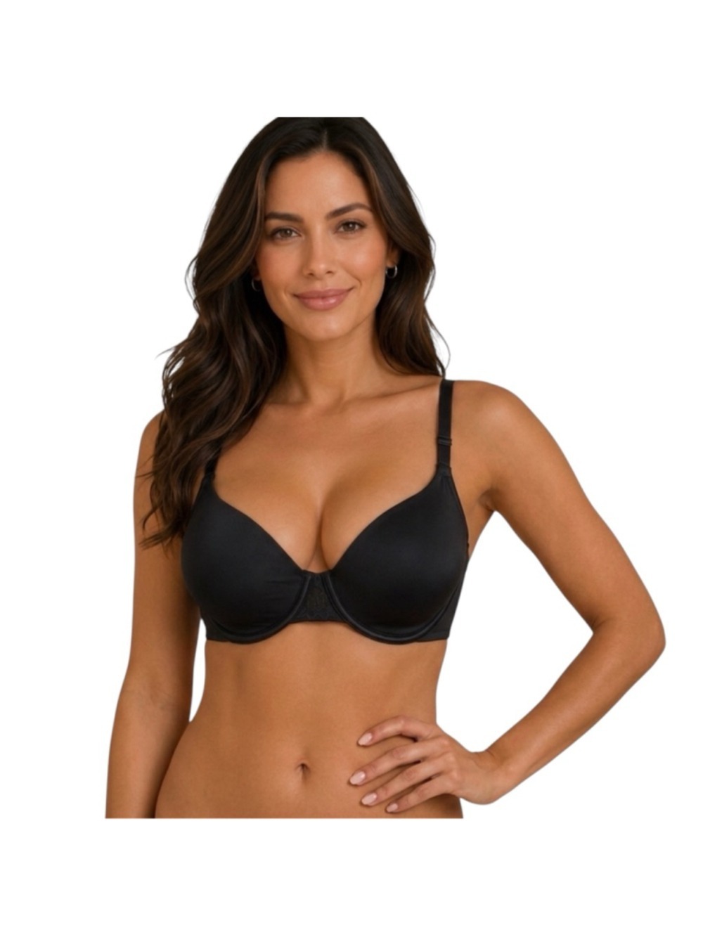 Vanity Fair Beauty Back Minimizer Bra Black 38D Underwire NWT
